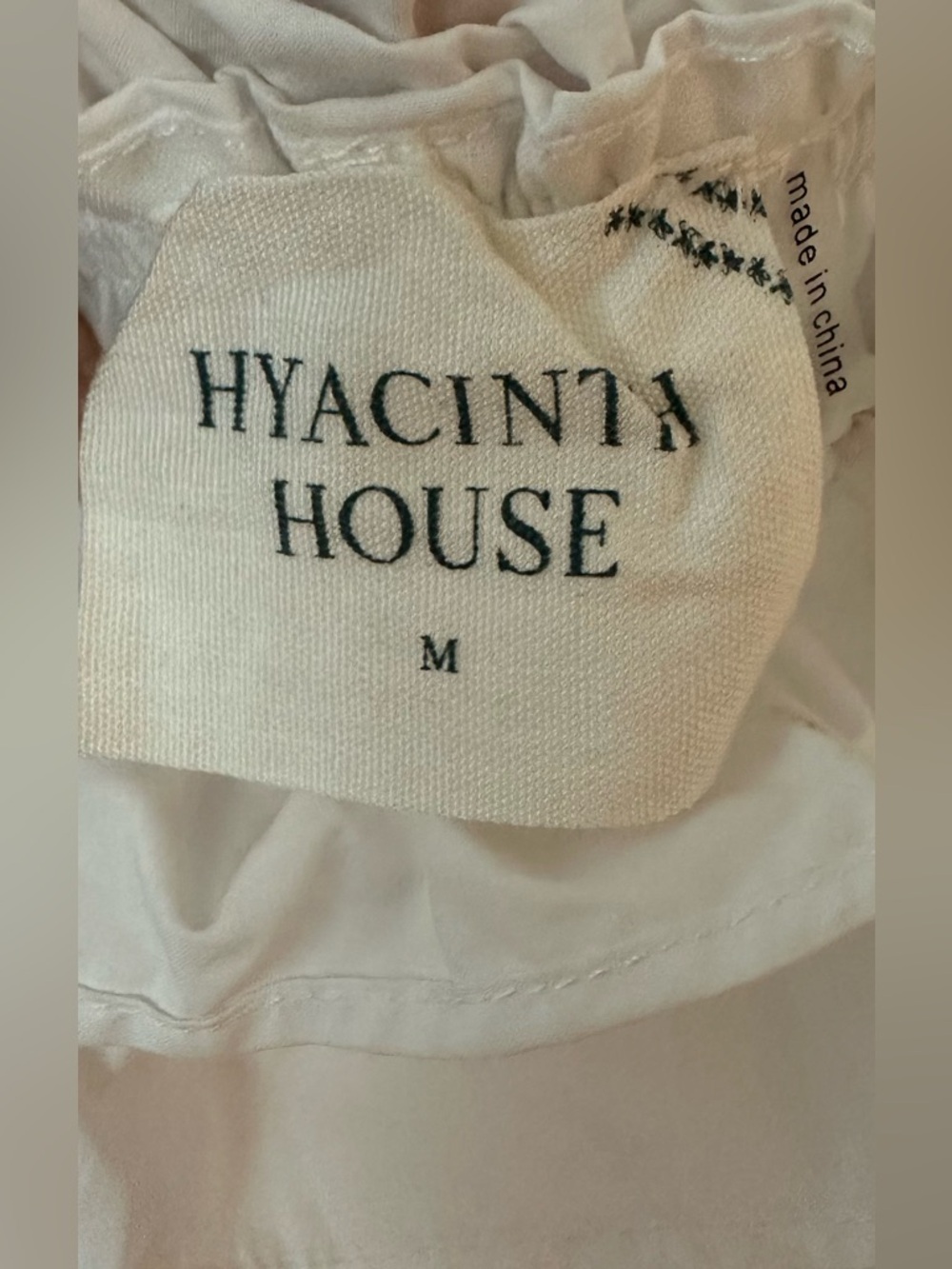 TUCKERNUCK Hyacinth House White Ruffle Strap Maria Mini Dress Medium - Picture 5 of 7
